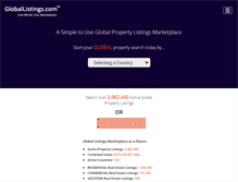 Tablet Screenshot of globallistings.com